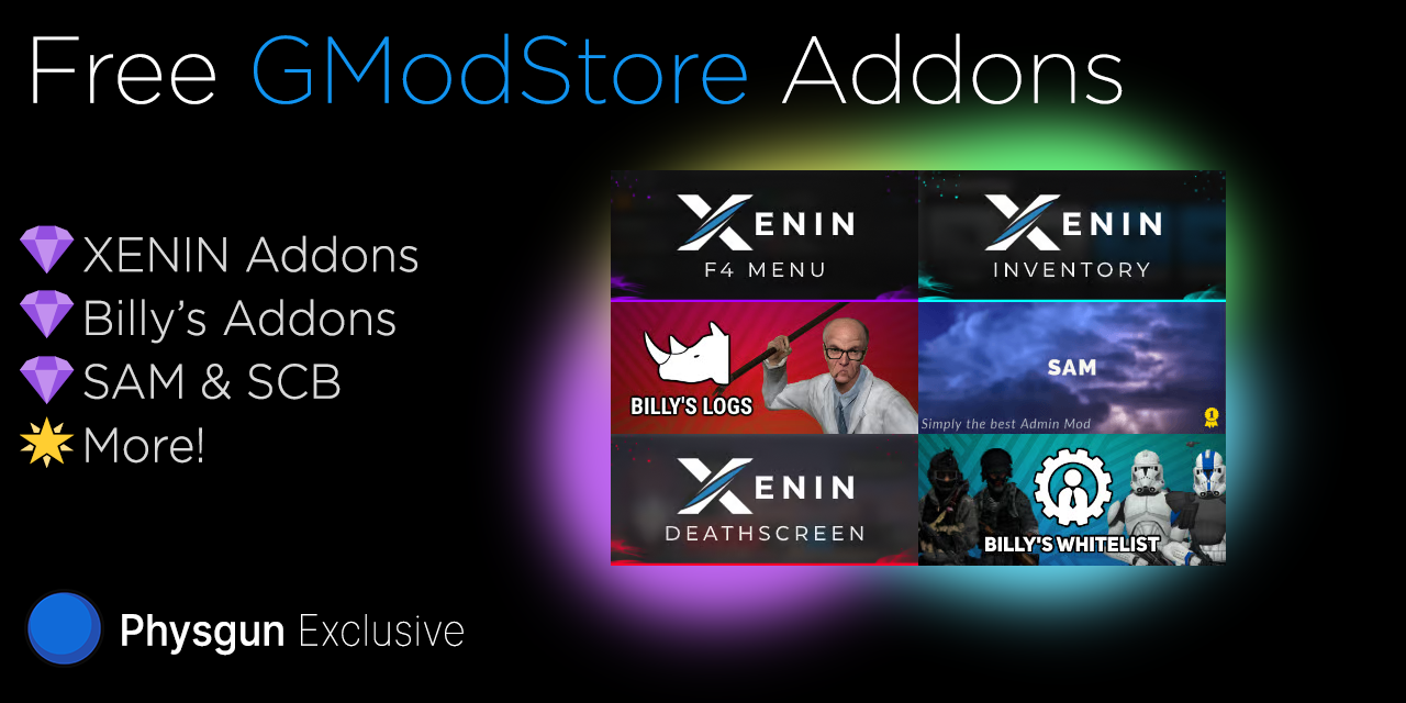 ๐ Free GmodStore Addons
